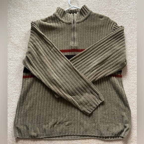 Soft Knitted Quarter Zip Sweater: - Picture 4 of 7